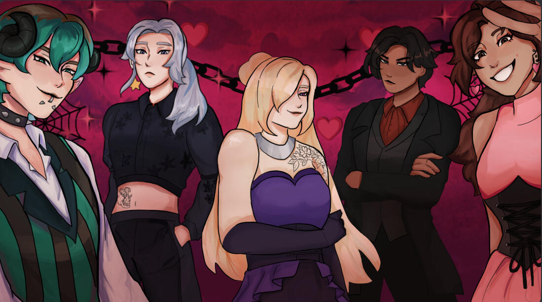 Romancing a Scoundrel: A Villain Has Captured my Heart Main Menu screen