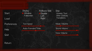 Setting Screen Setting Screen